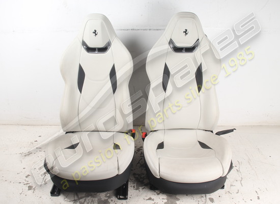 used ferrari pair of seats light grey part number eap1723563