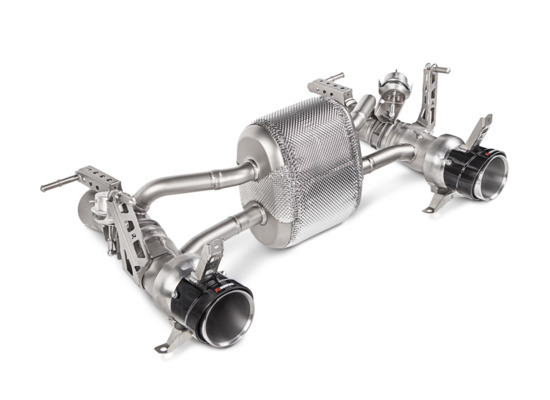 new akrapovic ferrari 488 gtb / 488 spider | slip-on line (titanium) part number mtp-fe488h