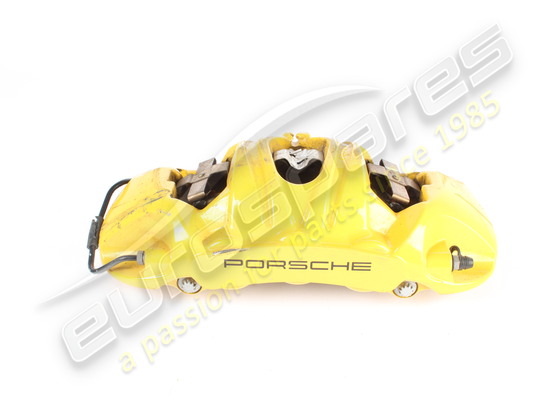 damaged porsche caliper without brake pads part number 9gt615124a