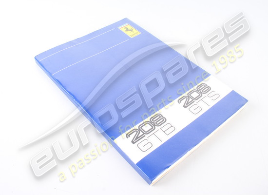 new ferrari 208 gtb/gts owners handbook part number 95990034