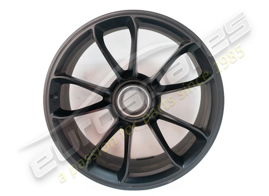 used porsche front alloy wheel rim ,gt3 rs matt black part number 99136216382je1