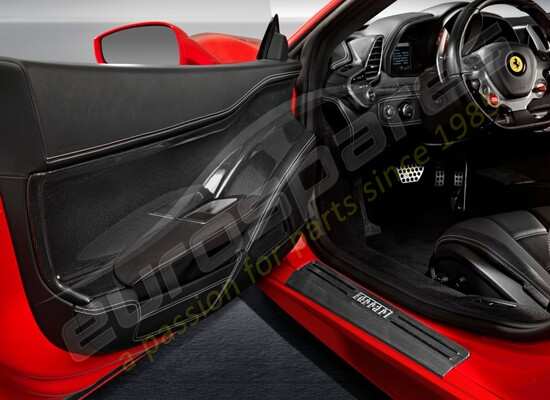 new ferrari carbon fiber internal door trims kit part number 70001930