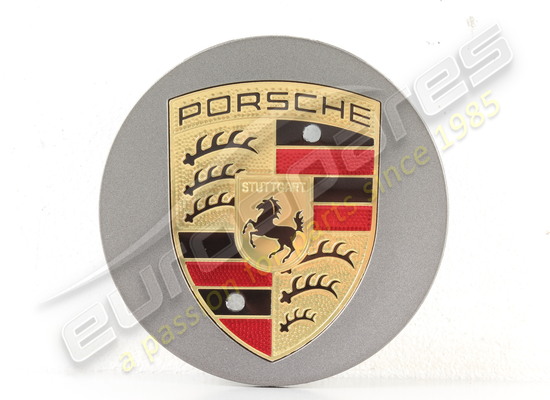 new porsche wheel cap concave - multi-coloured (pr:1np) platinum satin-matt part number 95b601150d ob5