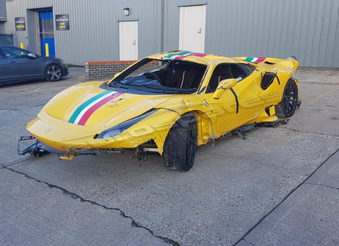 ferrari 488 pista with 482 miles, being prepared for dismantling #1