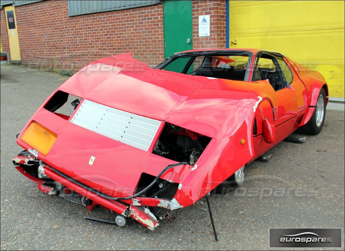 ferrari 512 bb with 15,936 miles, being prepared for dismantling #1