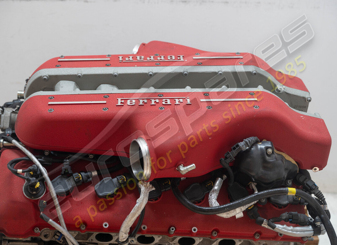 ferrari gtc4 lusso (rhd) engine being prepared for dismantling #7