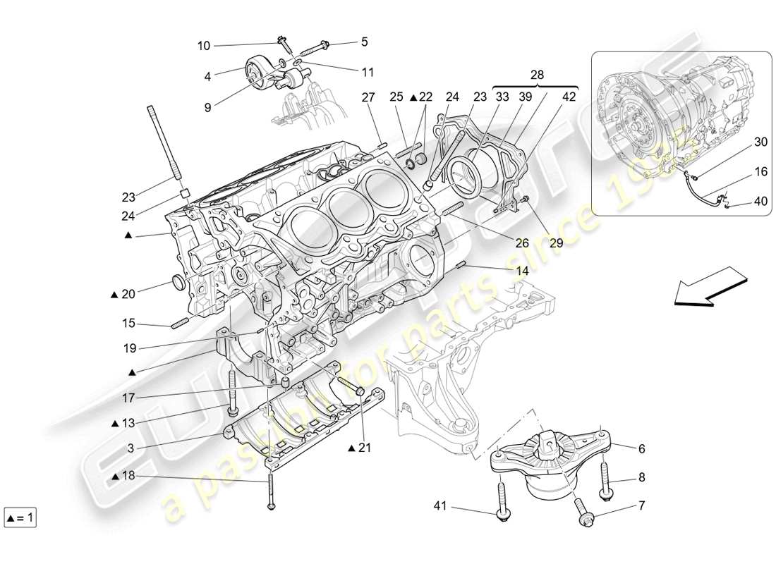 a part diagram from the ferrari f8 parts catalogue