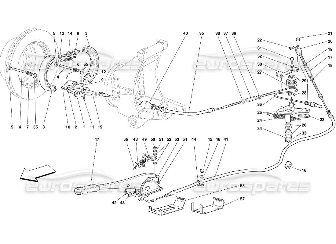 VIEW PARTS DIAGRAMS FROM THE FERRARI 456 M GT/M GTA PARTS CATALOGUE a part diagram from the ferrari 456 m gt/m gta parts catalogue