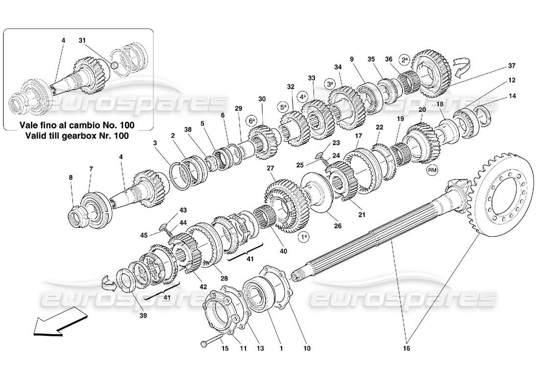 VIEW PARTS DIAGRAMS FROM THE FERRARI 456 PARTS CATALOGUE a part diagram from the ferrari 456 parts catalogue