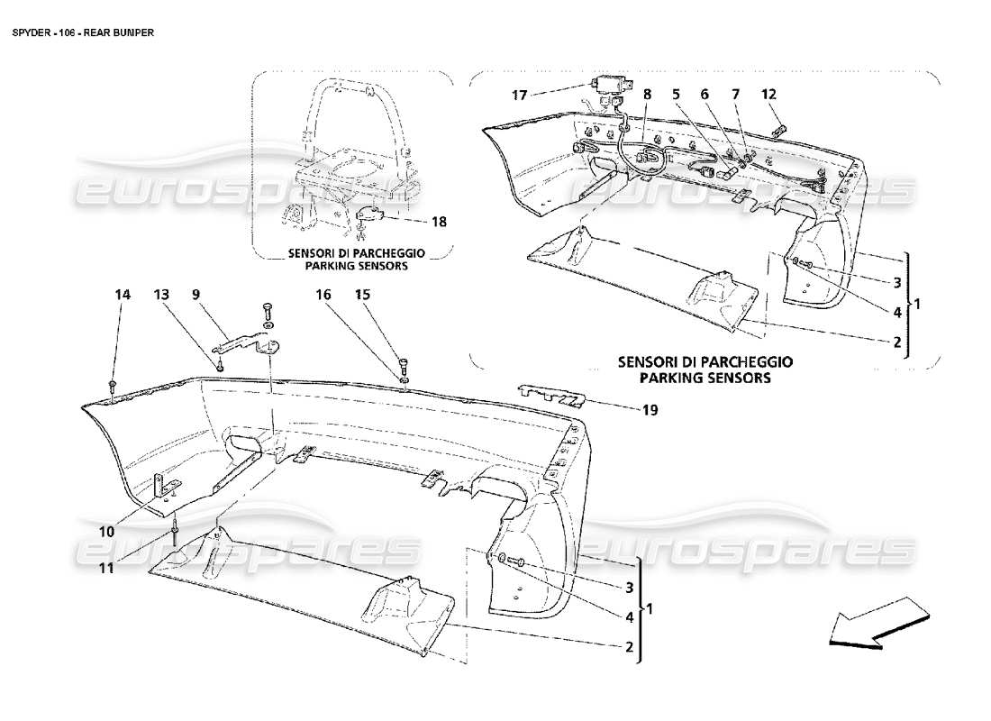 part diagram containing part number 980001070