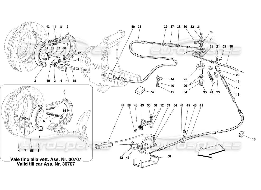 a part diagram from the ferrari 550 parts catalogue
