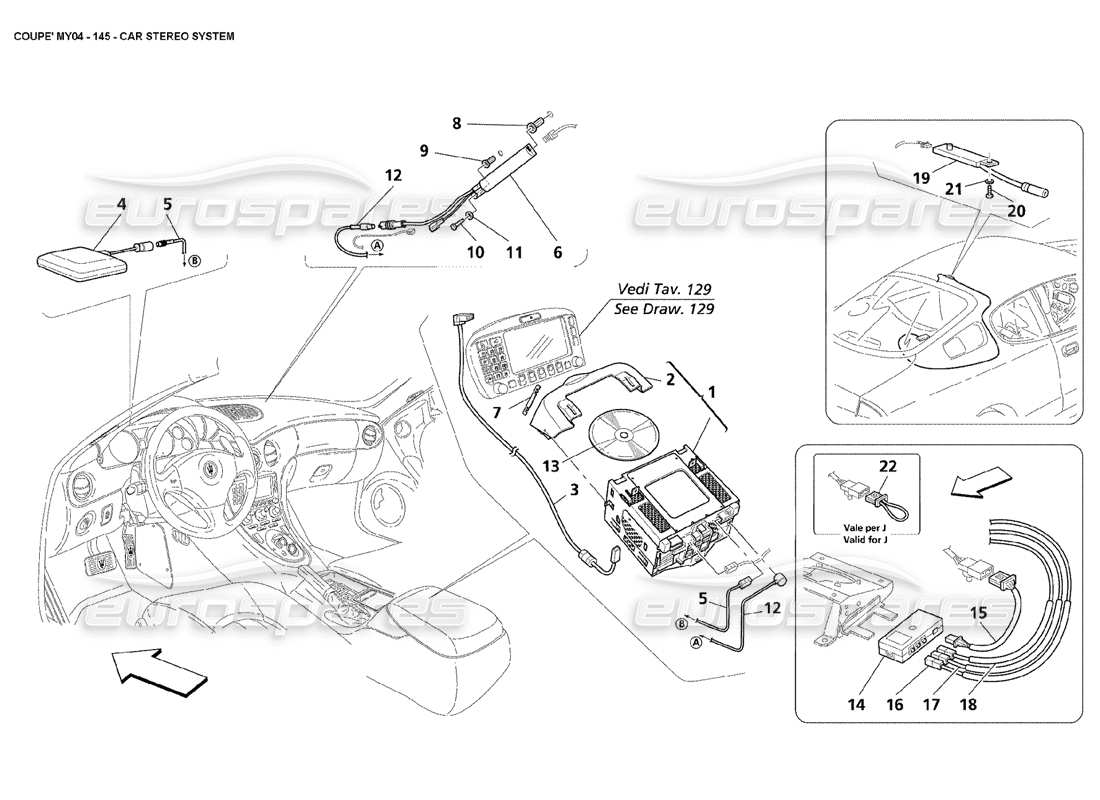 a part diagram from the maserati 4200 parts catalogue