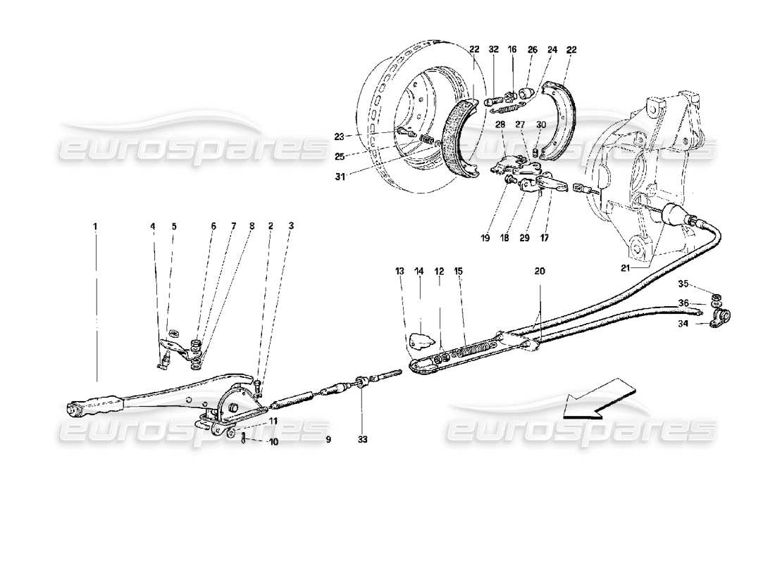 a part diagram from the ferrari 512 parts catalogue