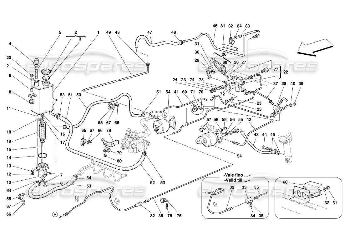 a part diagram from the ferrari 456 parts catalogue