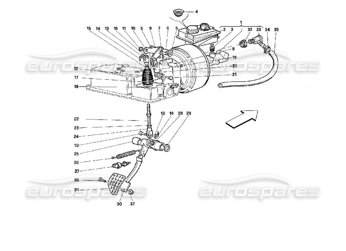 a part diagram from the ferrari 512 parts catalogue