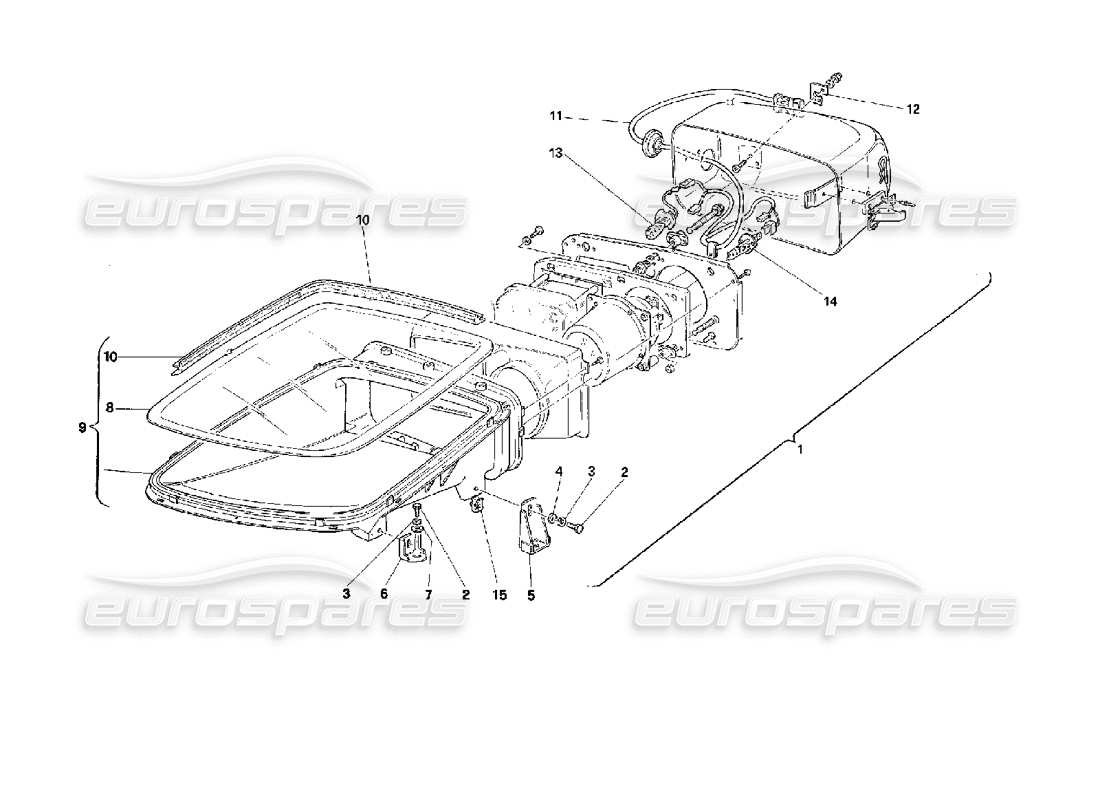 a part diagram from the ferrari 512 parts catalogue