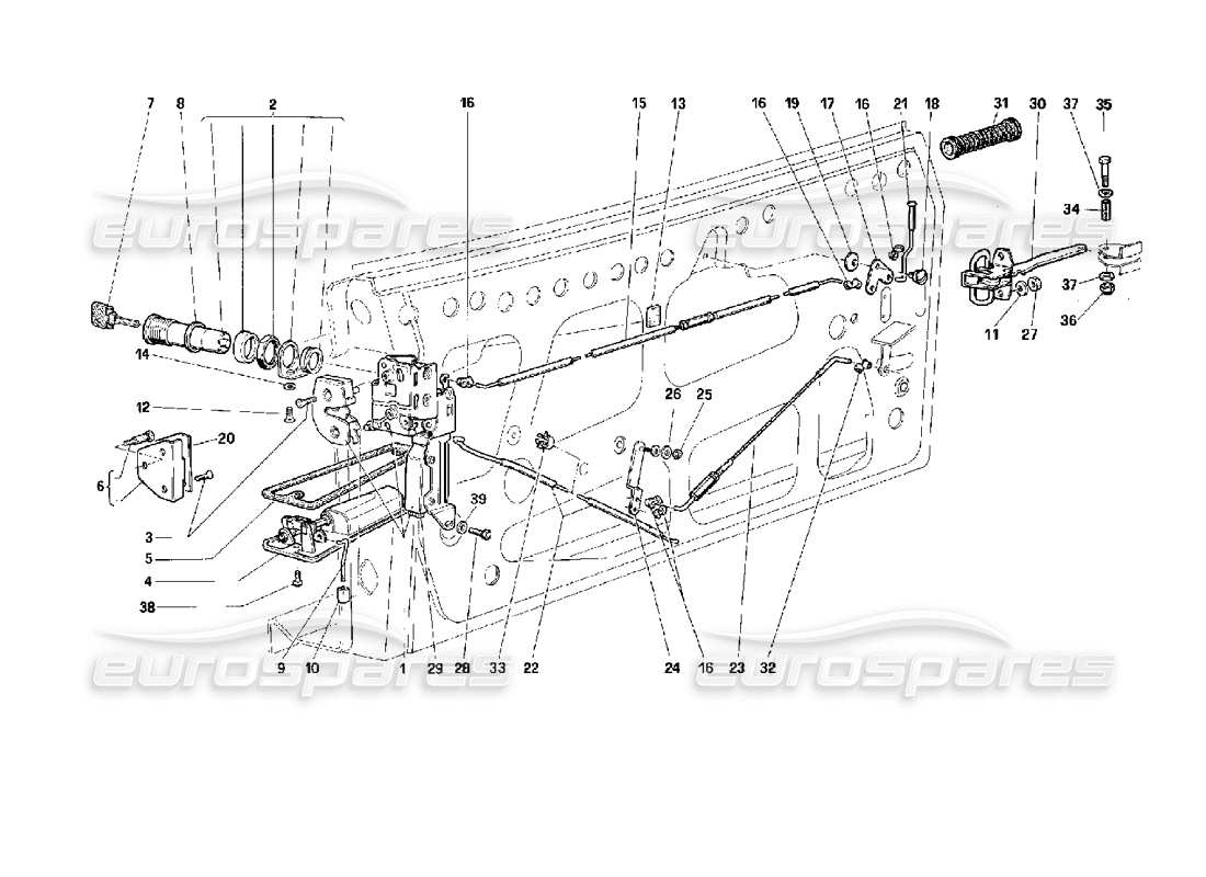 VIEW PARTS DIAGRAMS FROM THE FERRARI 512 PARTS CATALOGUE a part diagram from the ferrari 512 parts catalogue