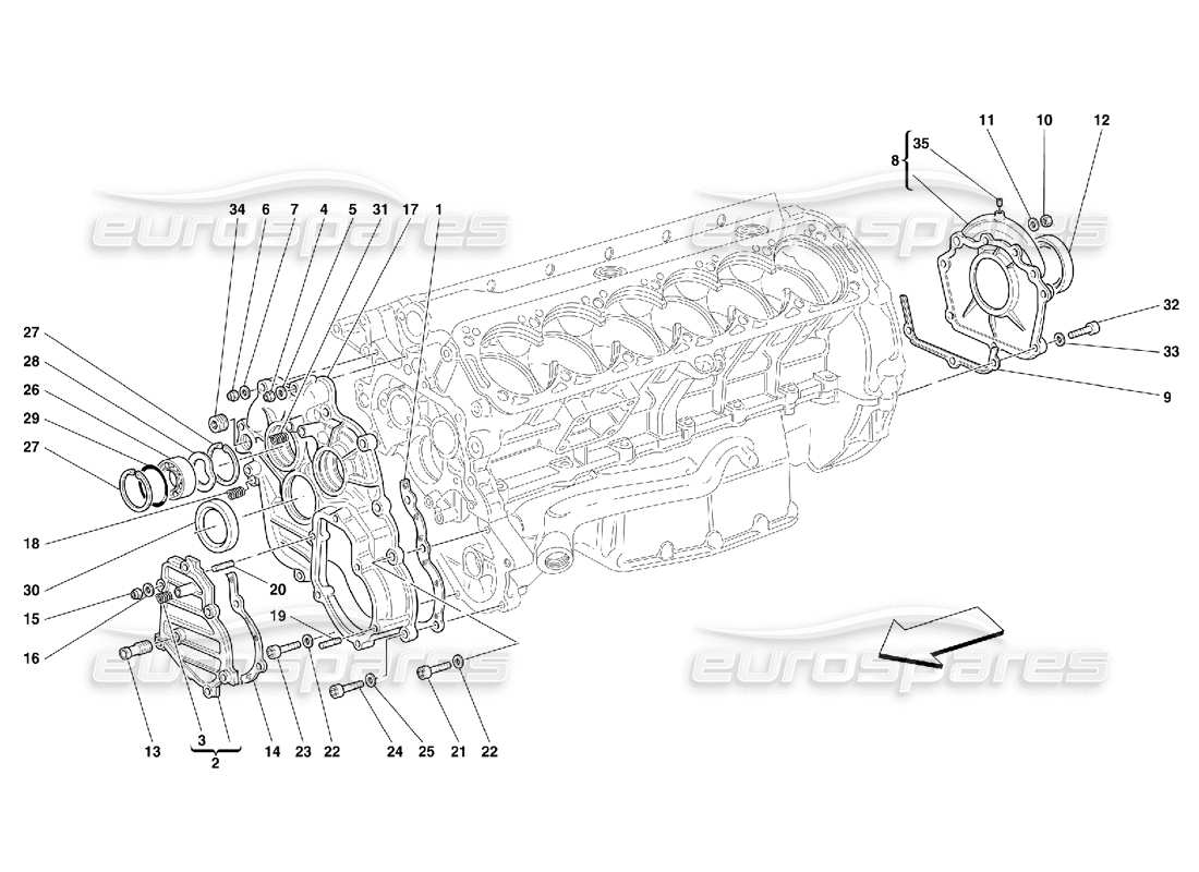 a part diagram from the ferrari 456 parts catalogue