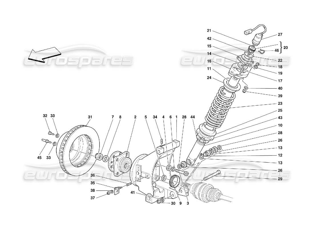 a part diagram from the ferrari 456 parts catalogue