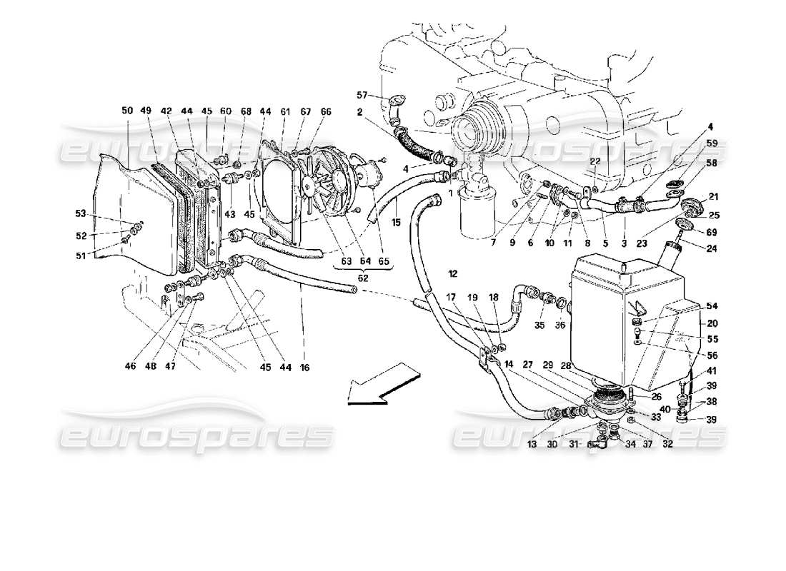 a part diagram from the ferrari 512 parts catalogue