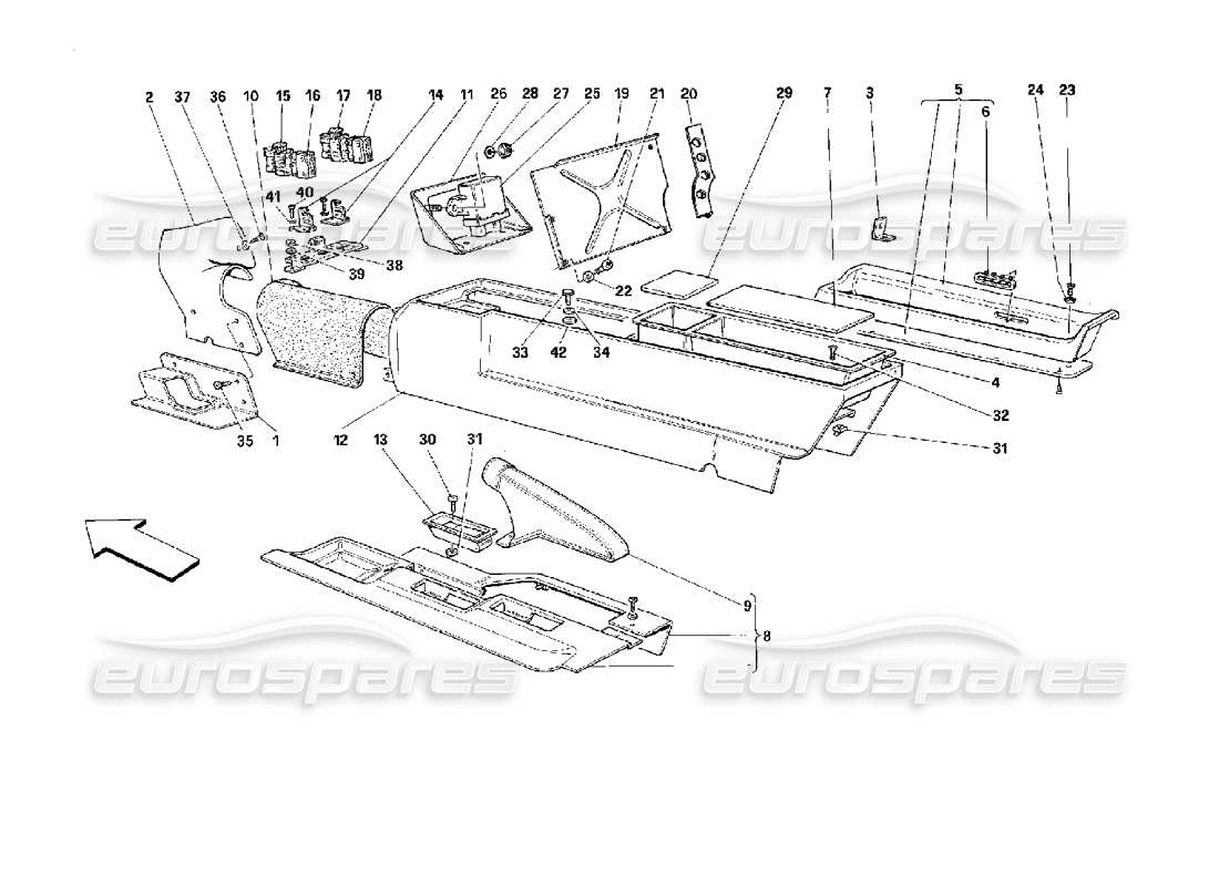 a part diagram from the ferrari 512 parts catalogue