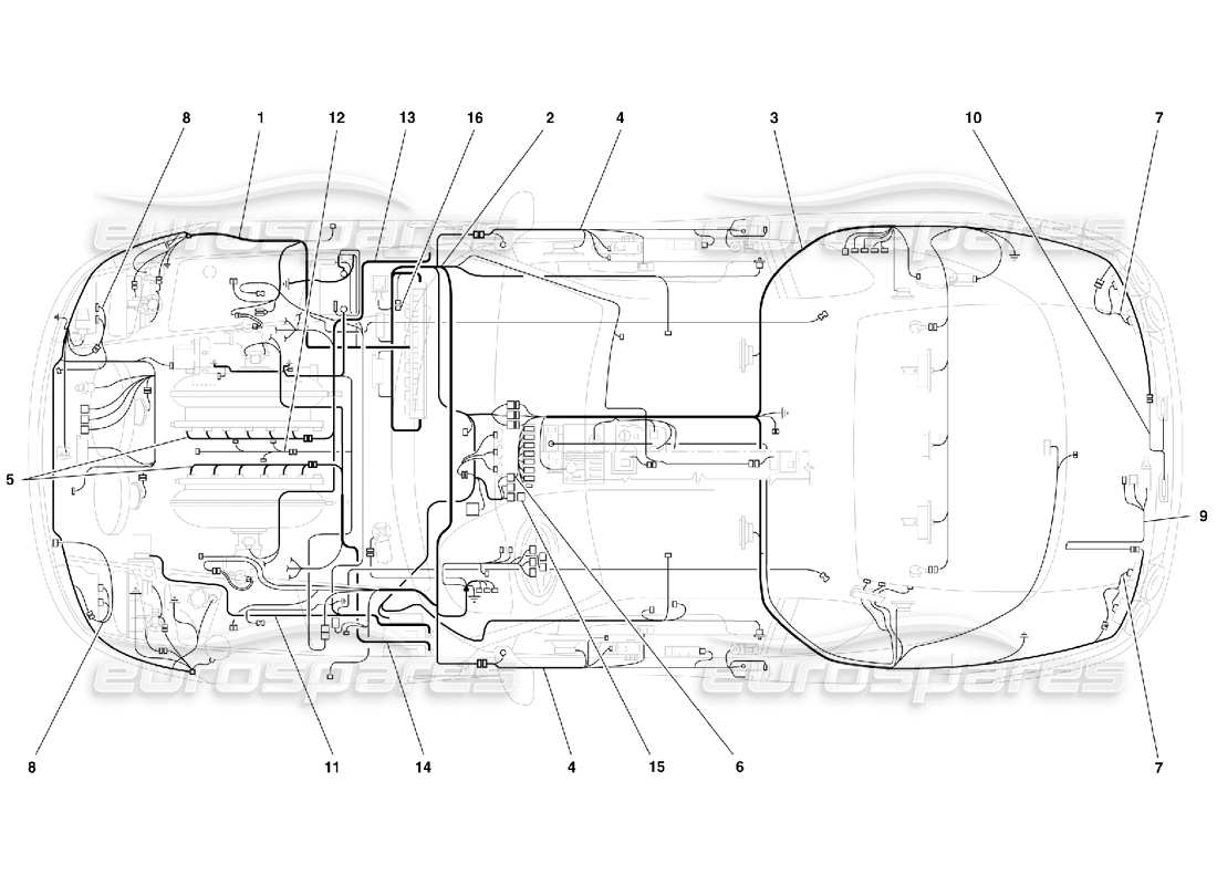 a part diagram from the ferrari 456 parts catalogue