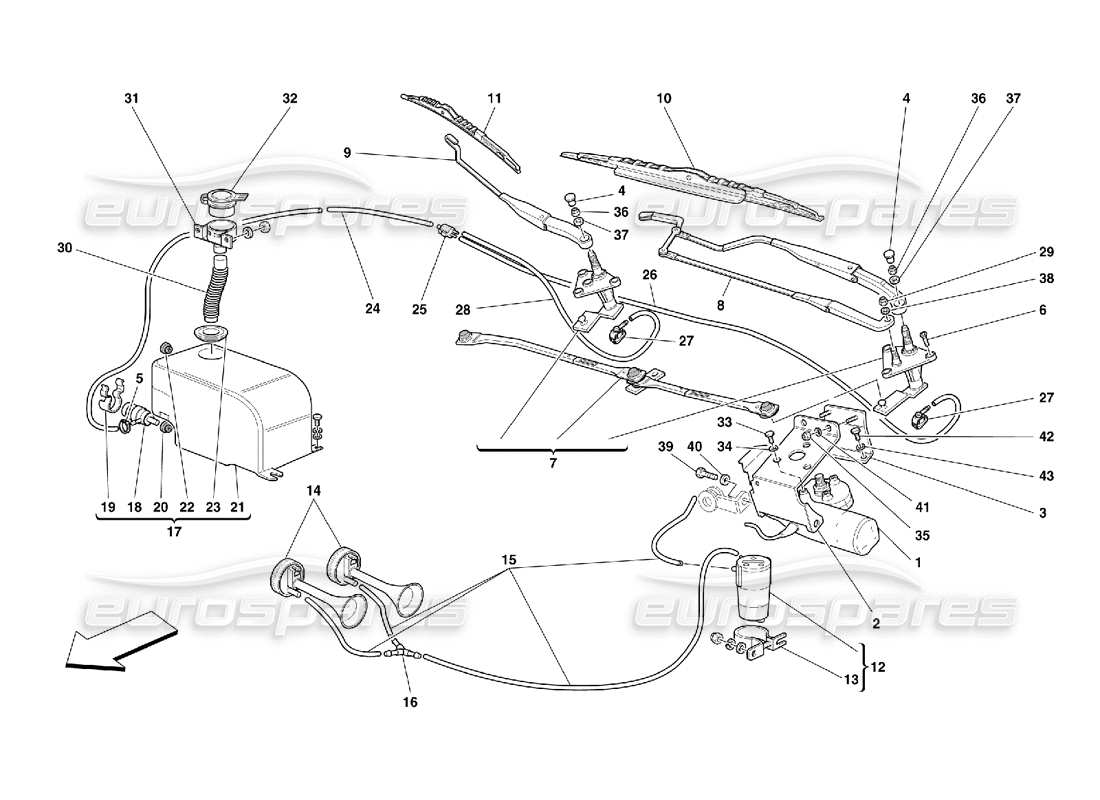 a part diagram from the ferrari 456 parts catalogue
