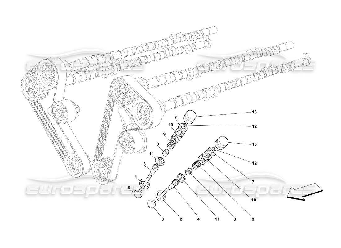 a part diagram from the ferrari 550 parts catalogue