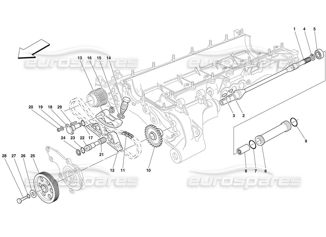 a part diagram from the ferrari f50 parts catalogue