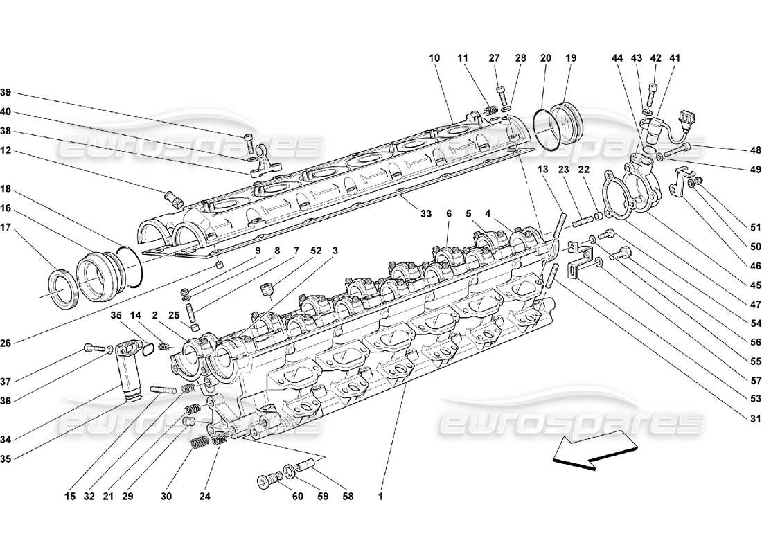 VIEW PARTS DIAGRAMS FROM THE FERRARI 550 PARTS CATALOGUE a part diagram from the ferrari 550 parts catalogue