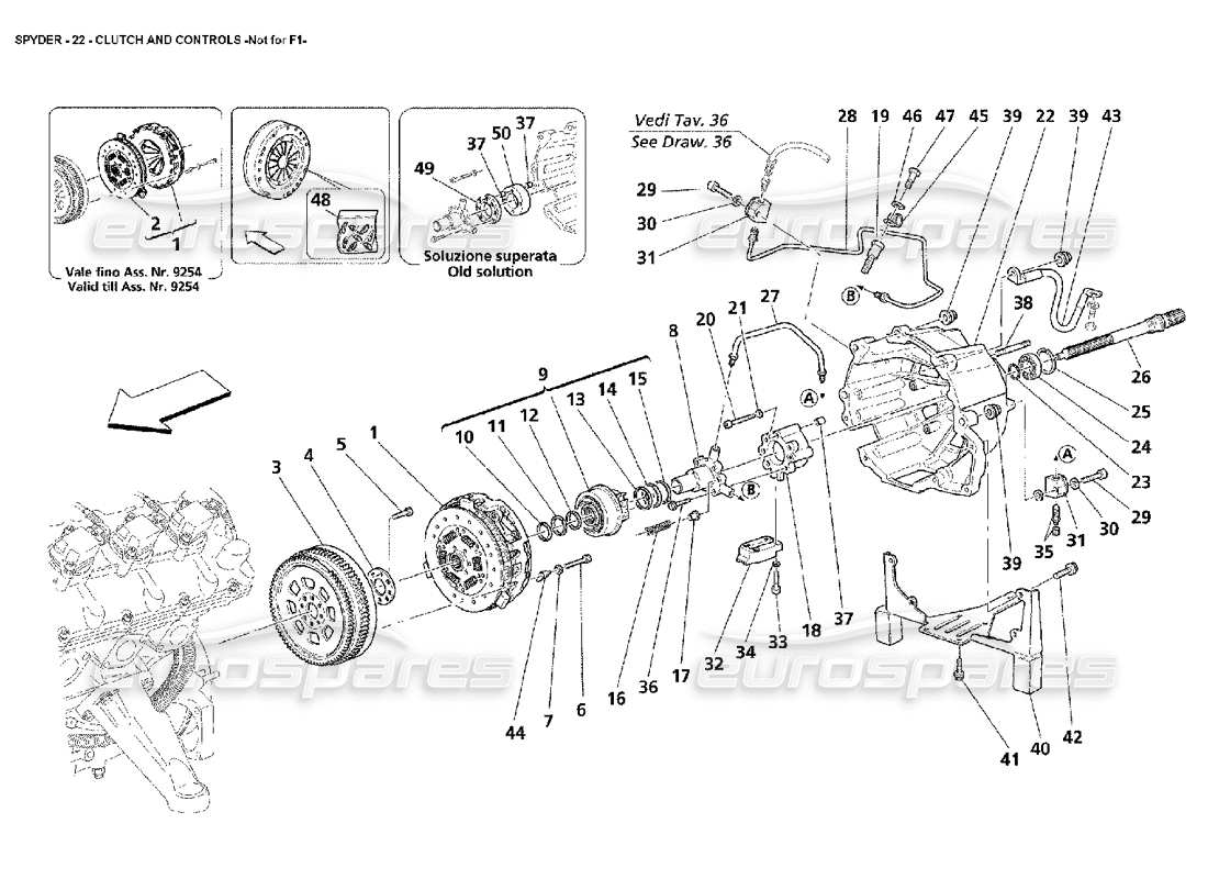VIEW PARTS DIAGRAMS FROM THE MASERATI 4200 PARTS CATALOGUE a part diagram from the maserati 4200 parts catalogue