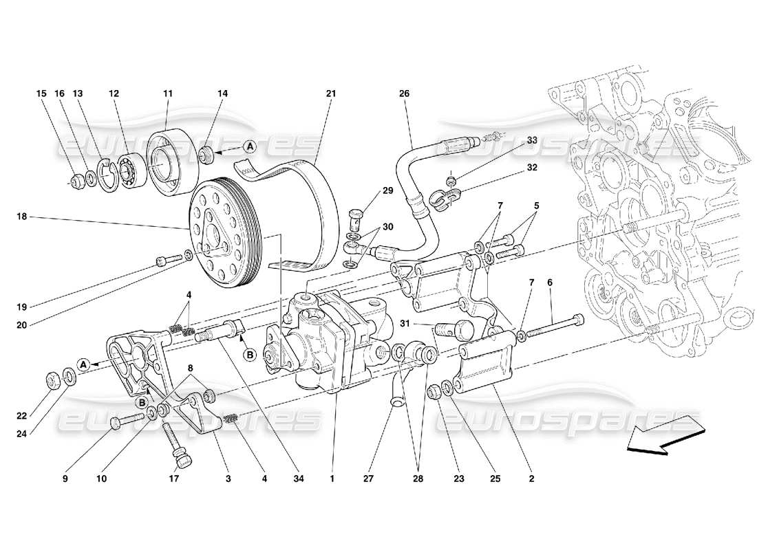 a part diagram from the ferrari 456 parts catalogue
