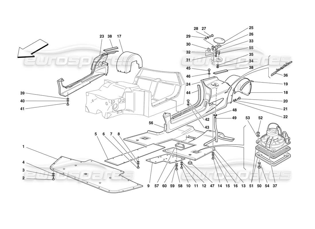 part diagram containing part number 64137800