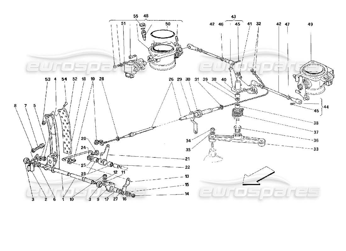 a part diagram from the ferrari 512 parts catalogue