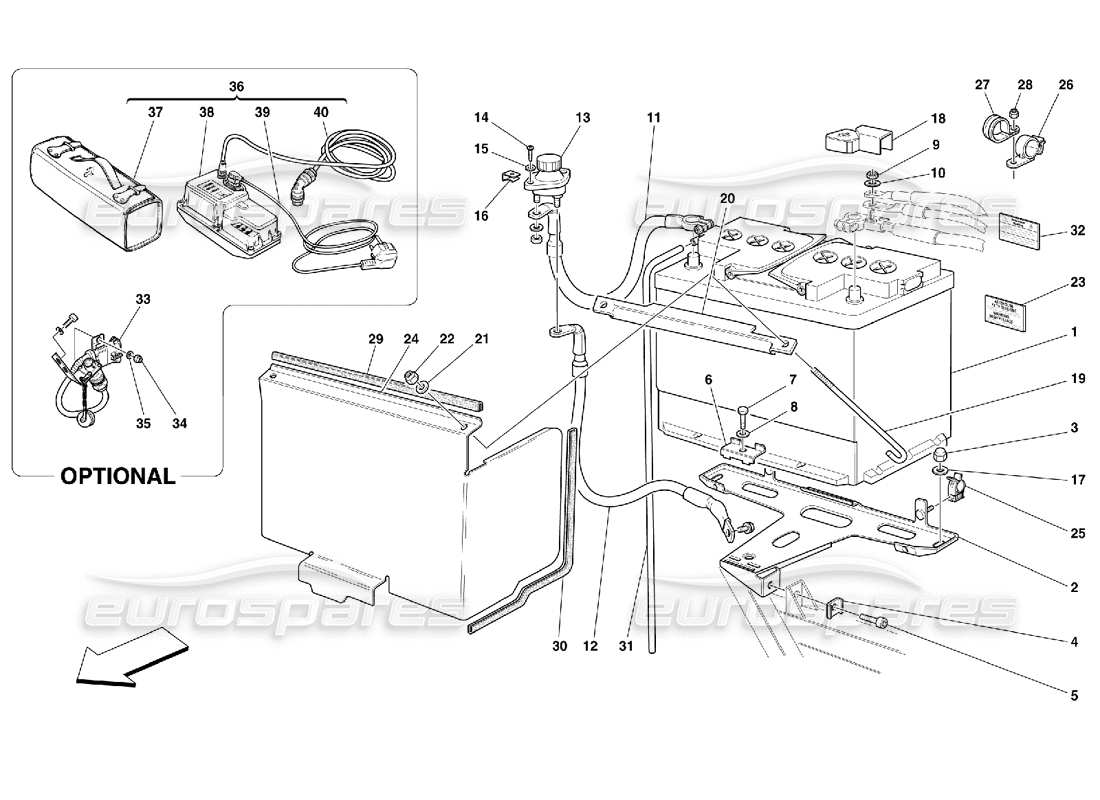 a part diagram from the Ferrari 456 M GT/M GTA parts catalogue
