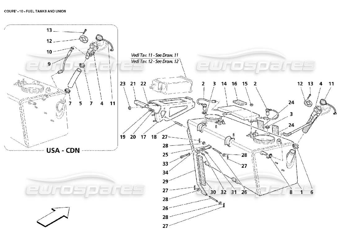 a part diagram from the maserati 4200 parts catalogue