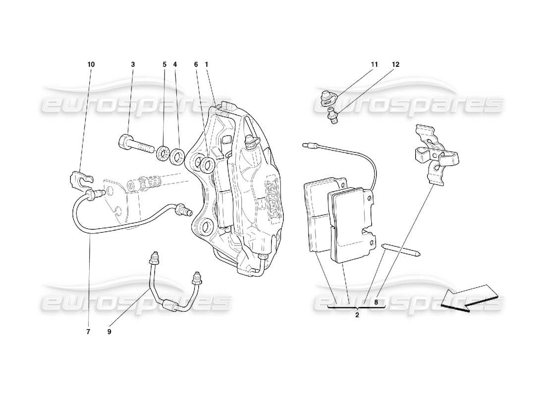 a part diagram from the ferrari 456 parts catalogue