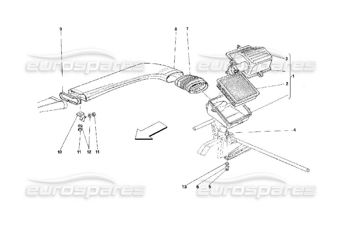 VIEW PARTS DIAGRAMS FROM THE FERRARI 512 PARTS CATALOGUE a part diagram from the ferrari 512 parts catalogue