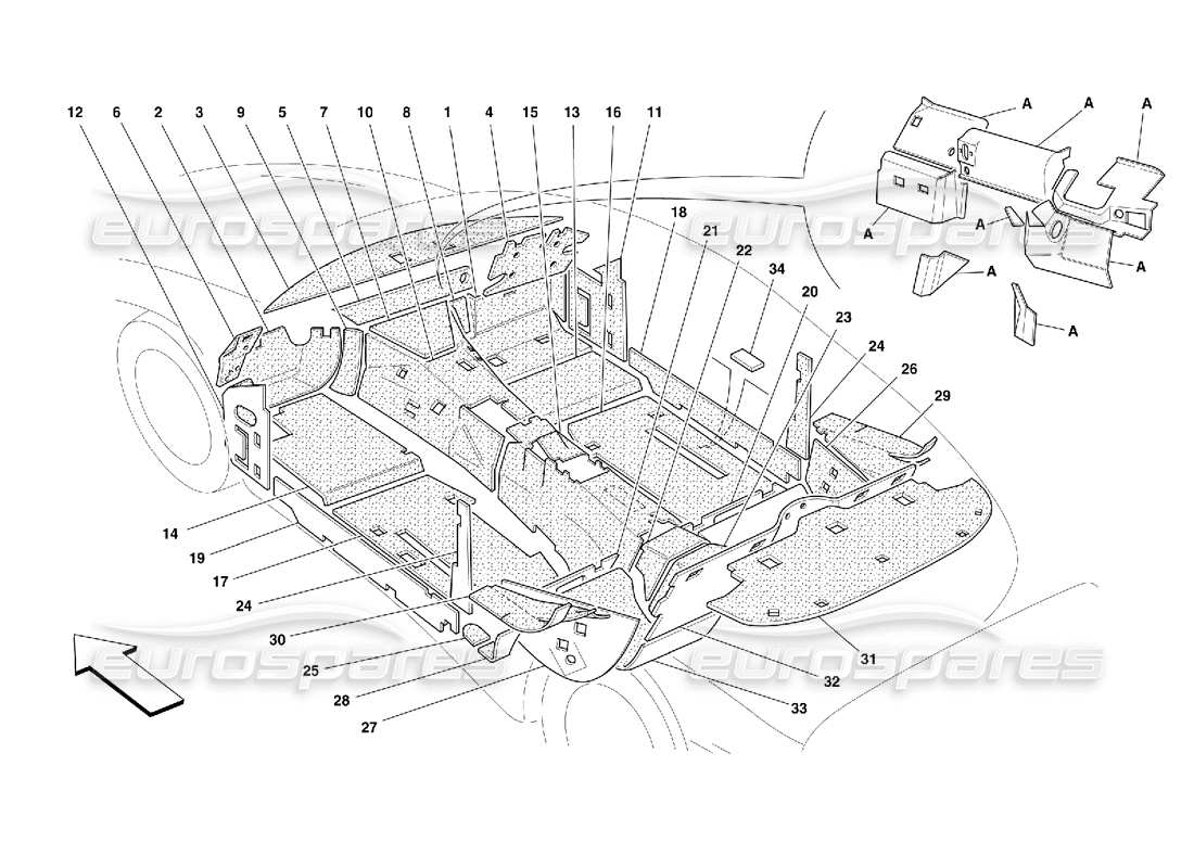 a part diagram from the ferrari 456 parts catalogue