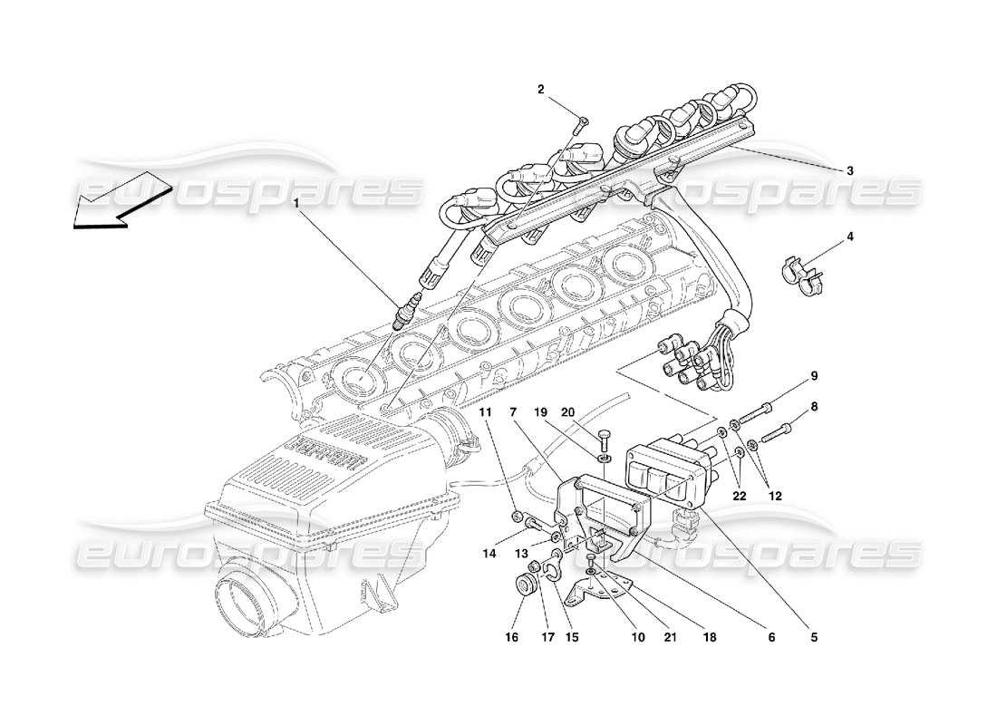 a part diagram from the ferrari 456 parts catalogue