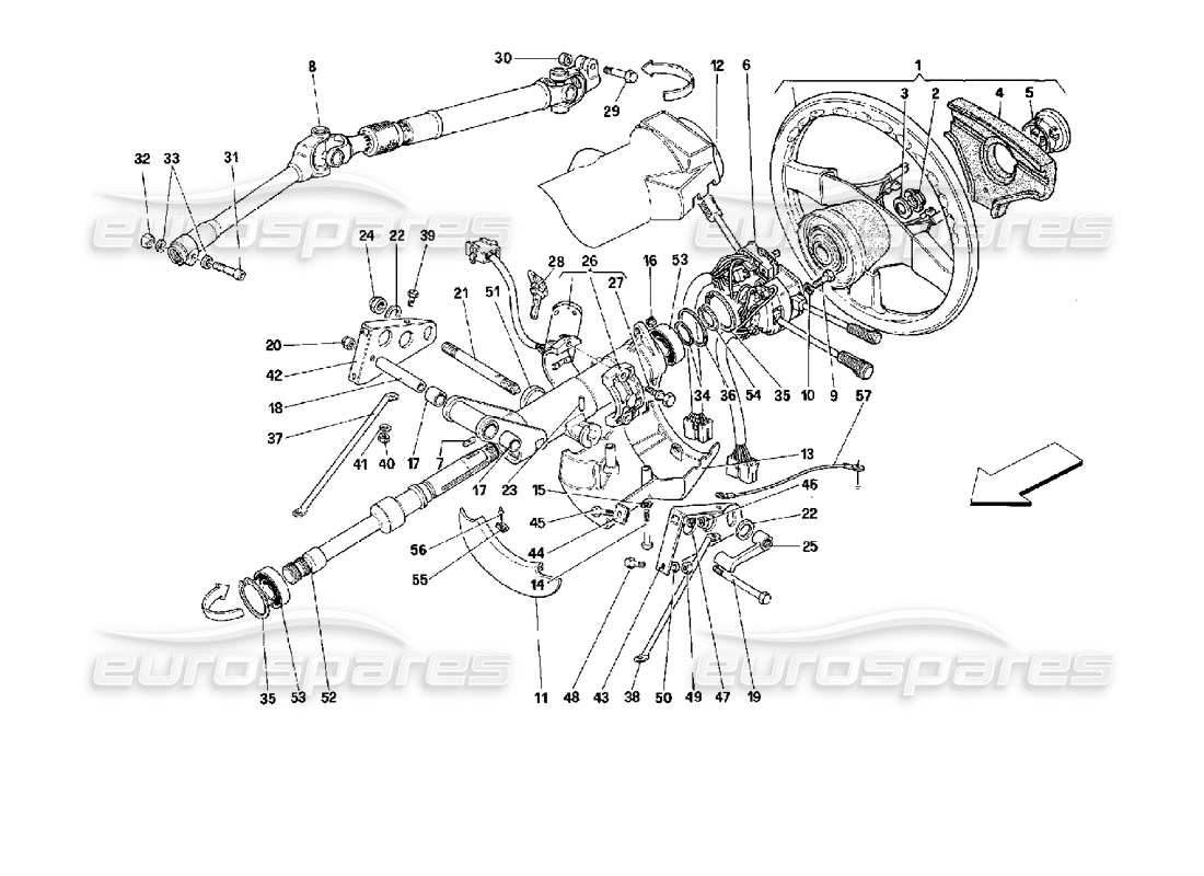 a part diagram from the ferrari 512 parts catalogue