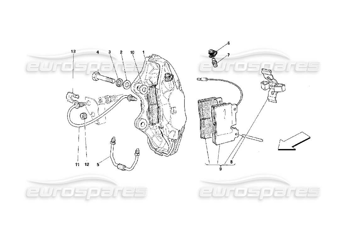 a part diagram from the ferrari 512 parts catalogue