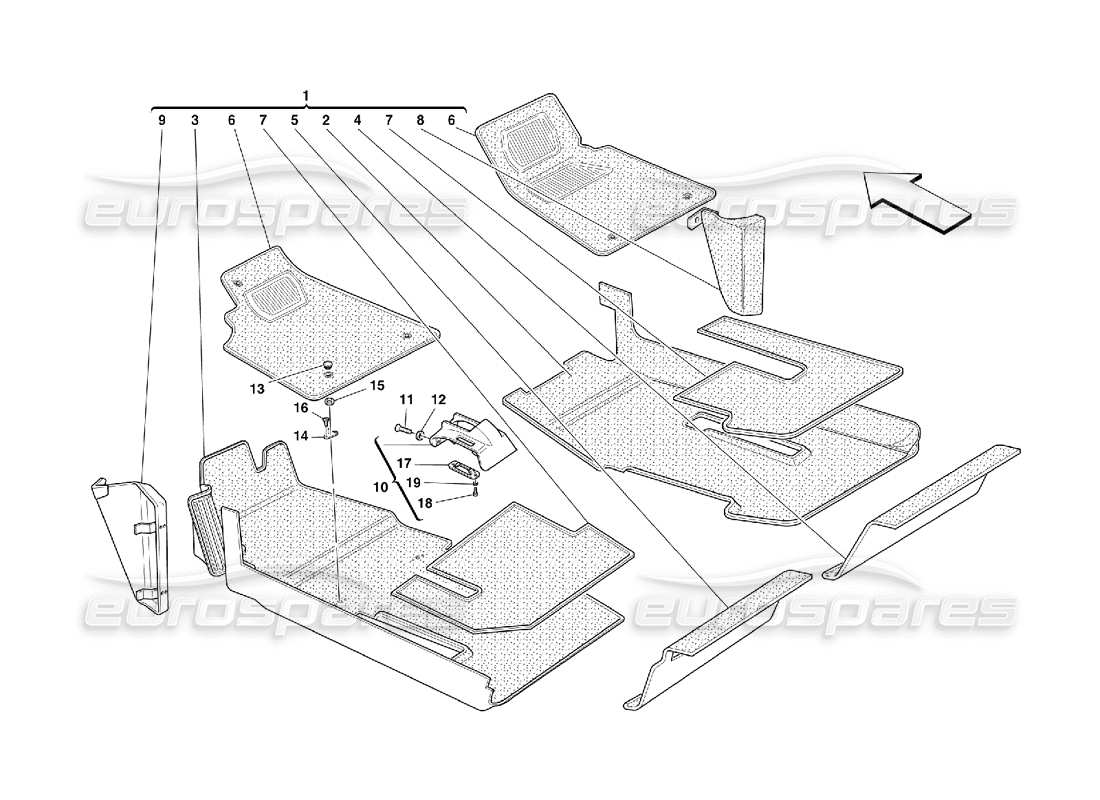 a part diagram from the ferrari 456 parts catalogue