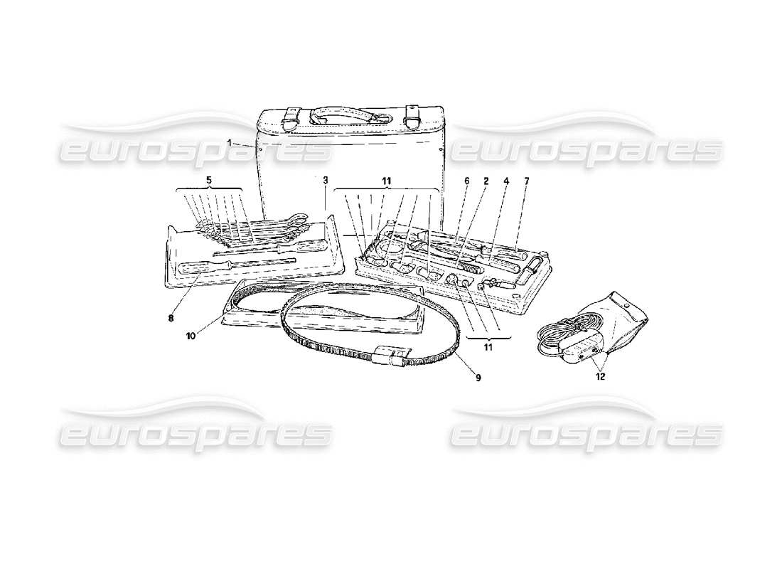 a part diagram from the ferrari 512 parts catalogue