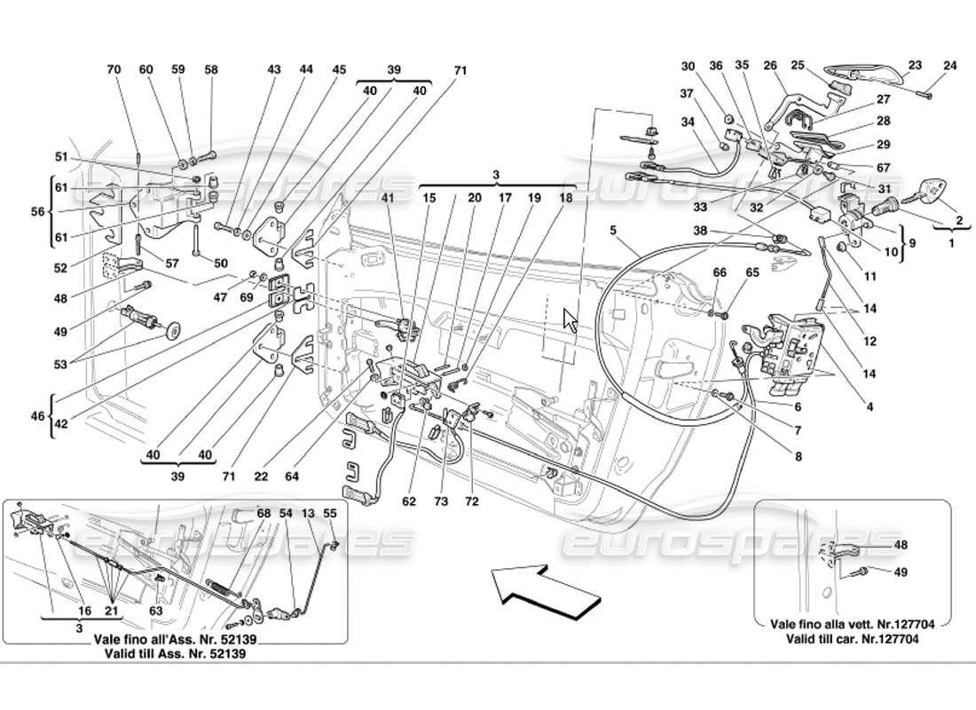 a part diagram from the Ferrari 360 Modena parts catalogue