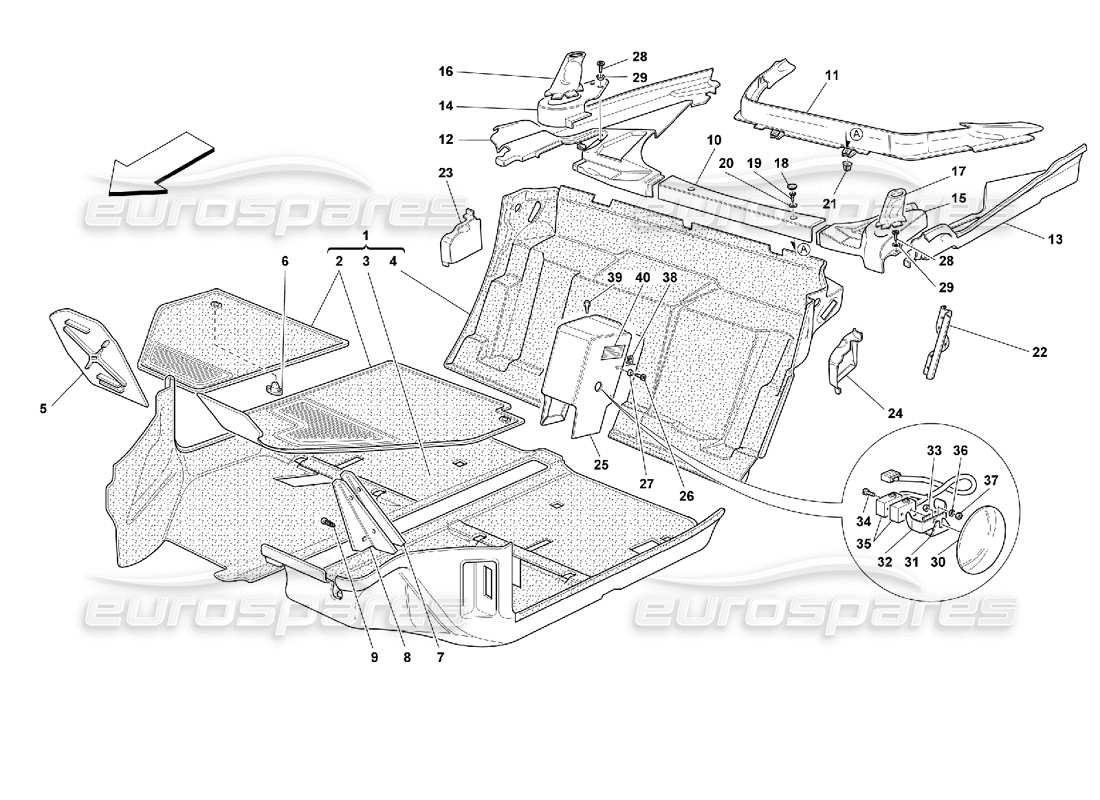 a part diagram from the ferrari 355 parts catalogue