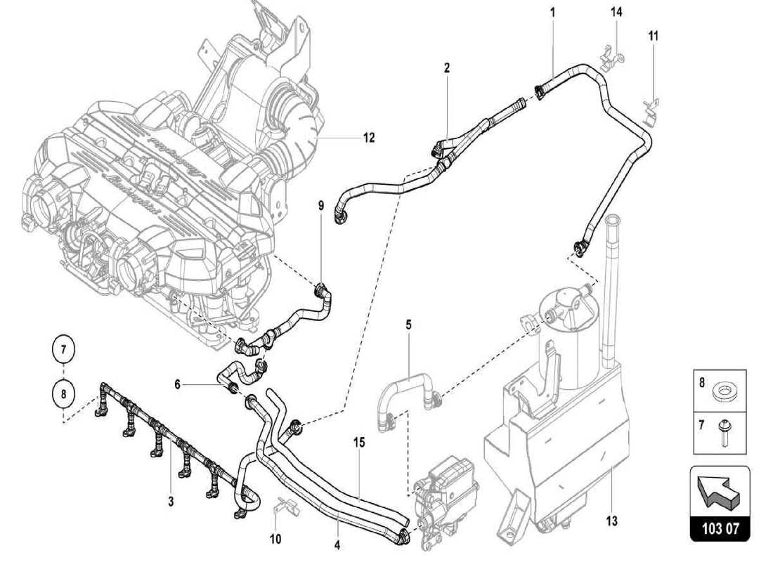 a part diagram from the lamborghini centenario parts catalogue