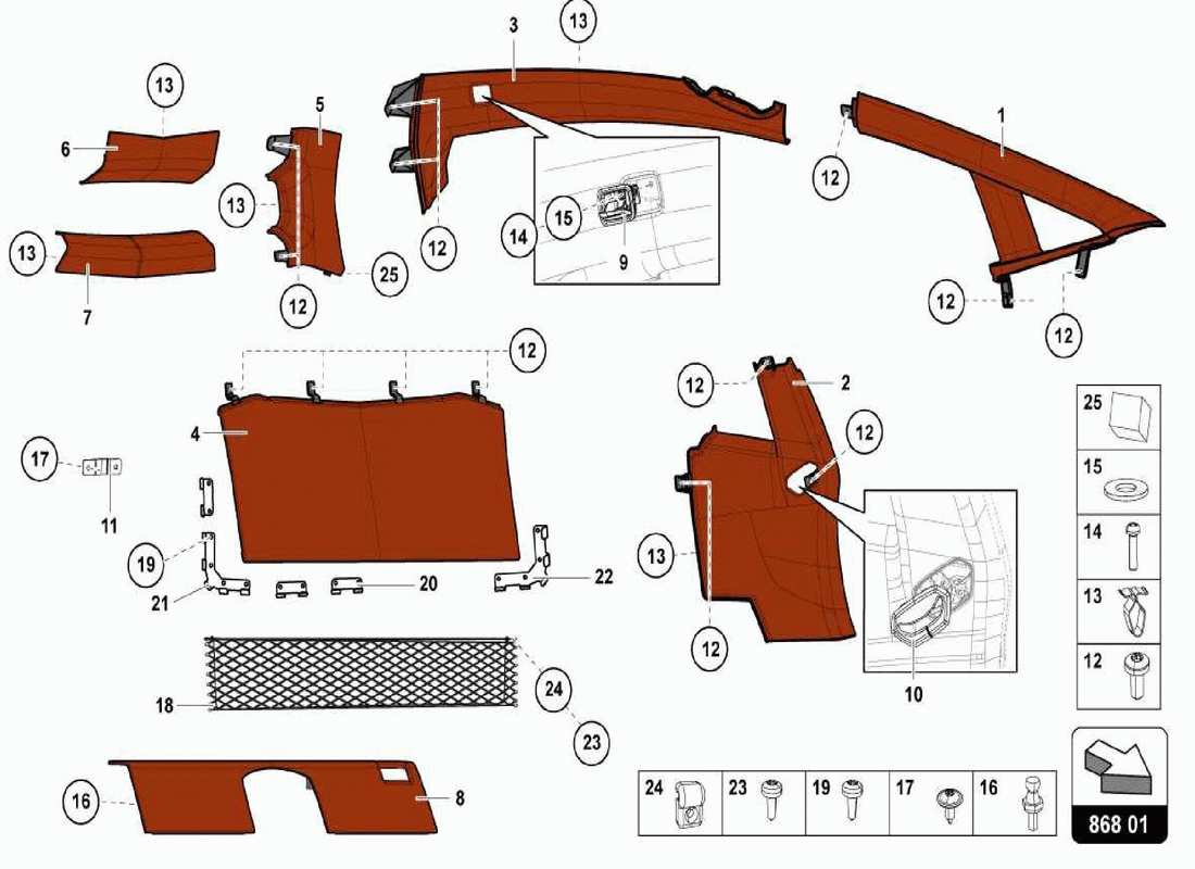 VIEW PART DIAGRAMS CONTAINING PART NUMBER 4A0867276B part diagram containing part number 4a0867276b