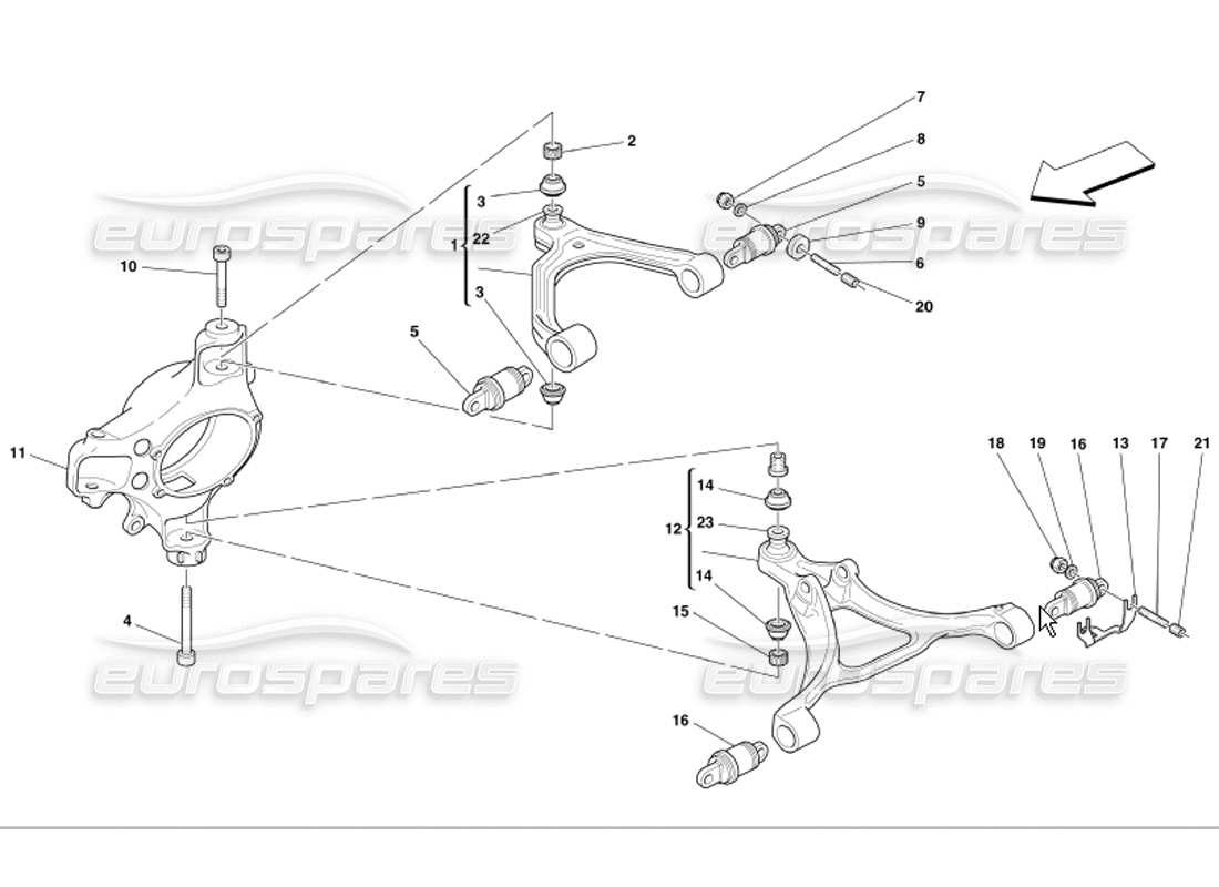 a part diagram from the ferrari 360 modena parts catalogue