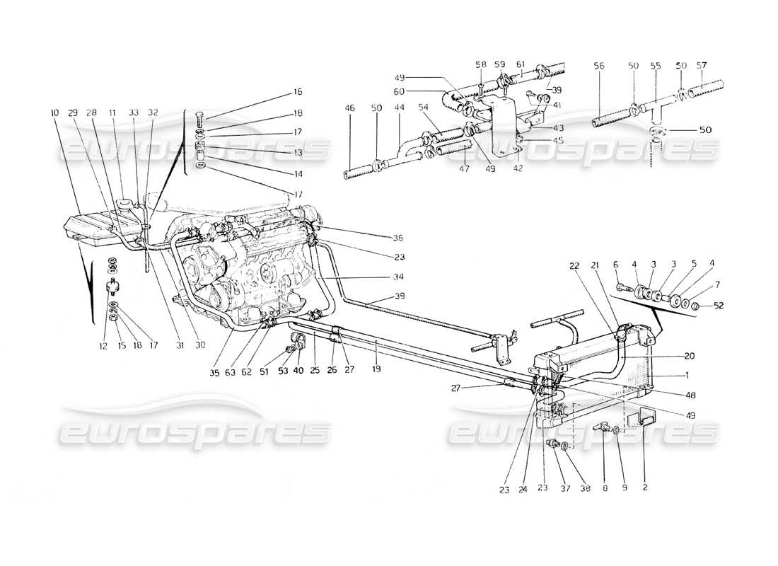 a part diagram from the ferrari 308 parts catalogue